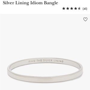 Kate Spade Silver Living Idiom Bracelet NWOT